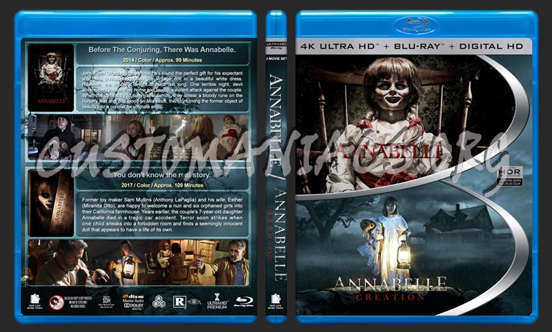 Annabelle Double Feature (4K) blu-ray cover