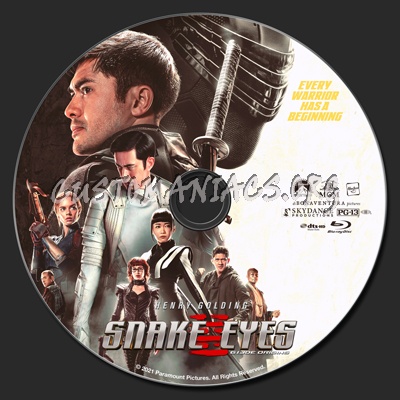 Snake Eyes: G.I. Joe Origins 2V blu-ray label