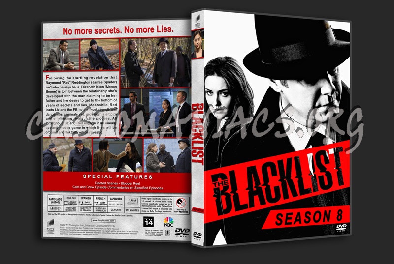 The Blacklist - Season 8 dvd cover