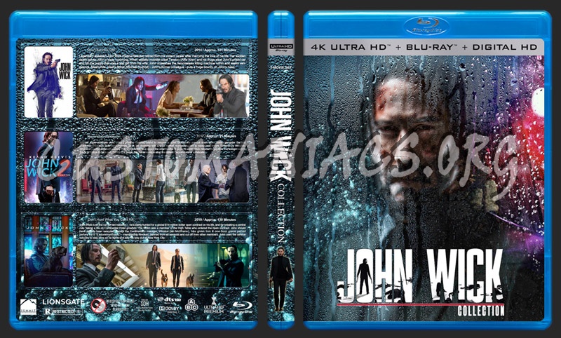 John Wick Collection (4K) blu-ray cover