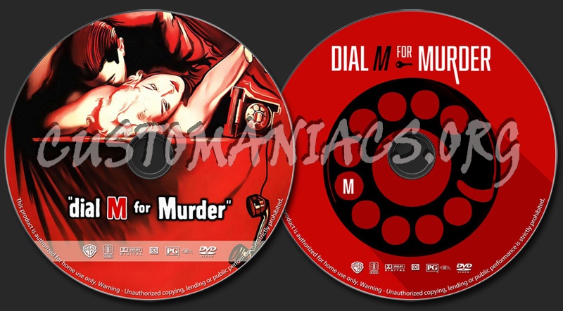 Dial M for Murder dvd label