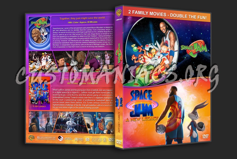 Space Jam Double Feature dvd cover