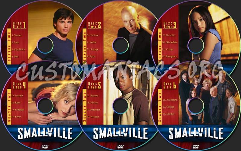 Smallville Season Two dvd label