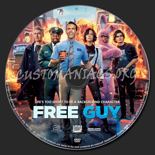 Free Guy dvd label