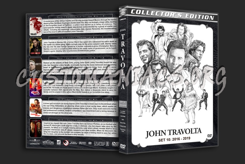 John Travolta Filmography - Set 10 (2016-2019) dvd cover