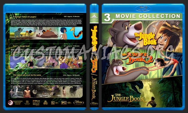 The Jungle Book Triple Feature* blu-ray cover