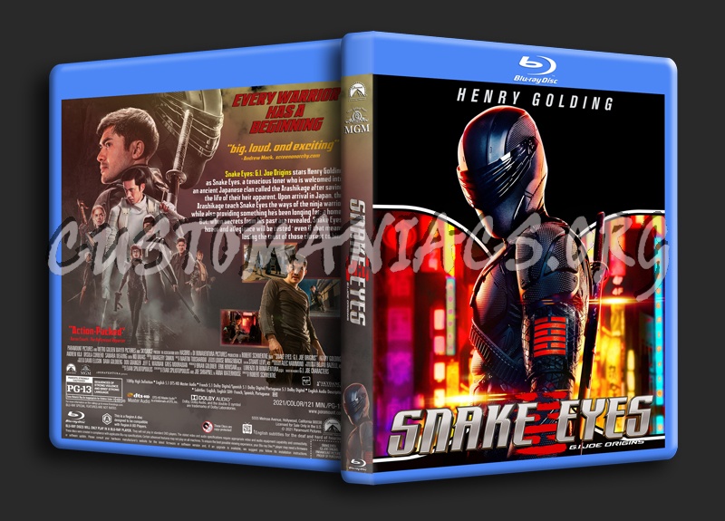 Snake Eyes: G.I. Joe Origins dvd cover