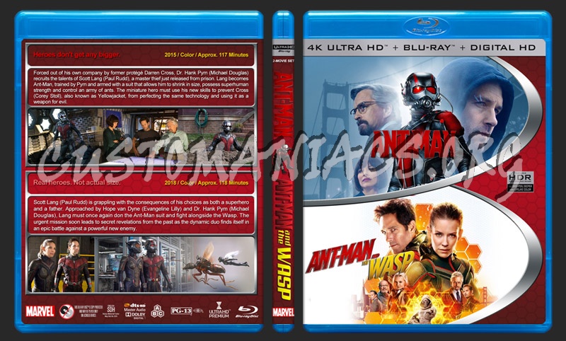 Ant-Man Double Feature (4K) blu-ray cover