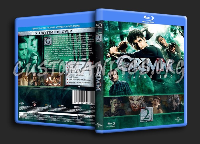 Grimm Season 2 blu-ray cover