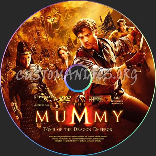 The Mummy Tomb Of The Dragon Emperor dvd label