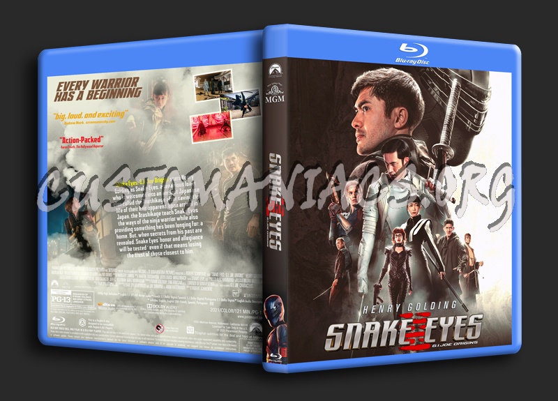 Snake Eyes: G.I. Joe Origins dvd cover