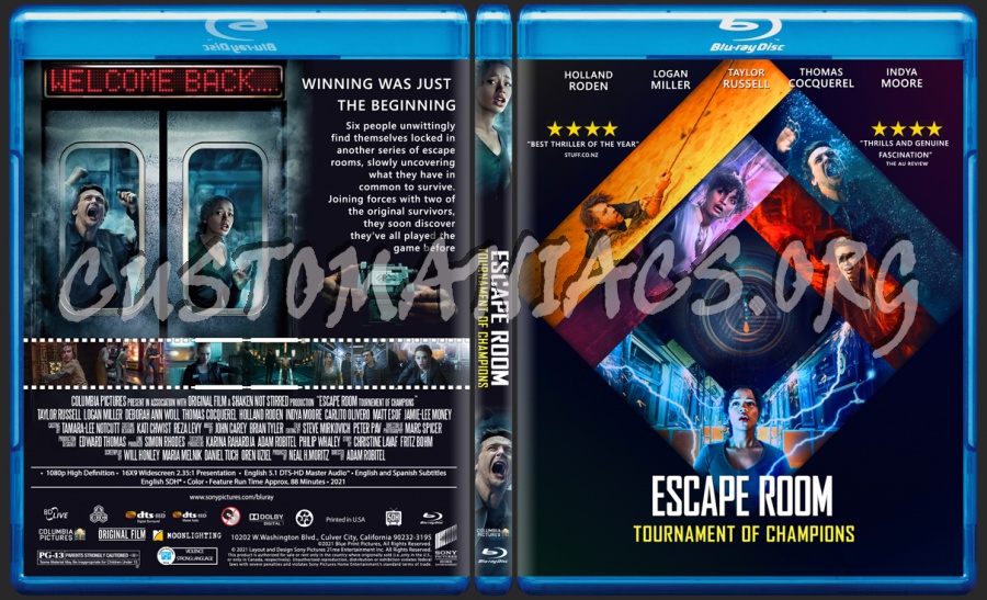 Escape Room 2 blu-ray cover