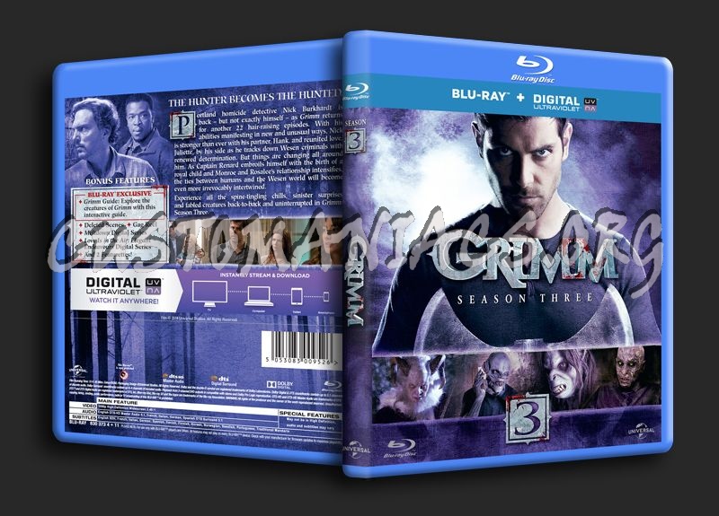 Grimm Season 3 blu-ray cover