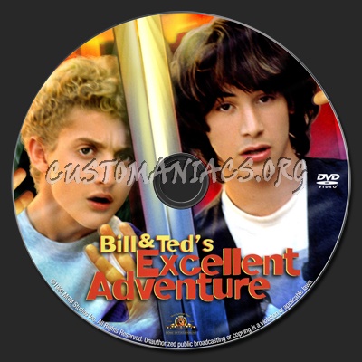 Bill and Ted's Excellent Adventure dvd label