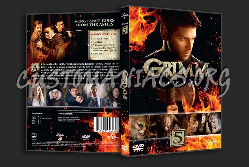 Grimm Season 5 dvd cover