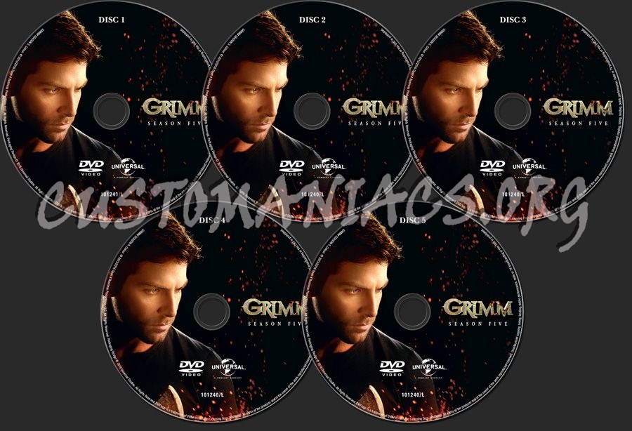 Grimm Season 5 dvd label
