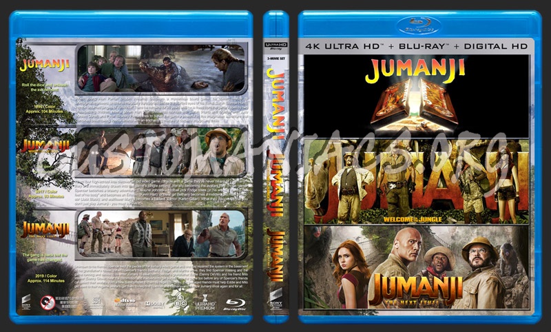 Jumanji Triple Feature (4K) blu-ray cover