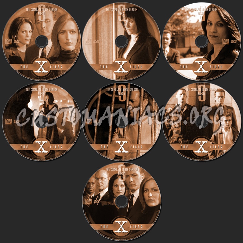 X-Files Season 9 dvd label