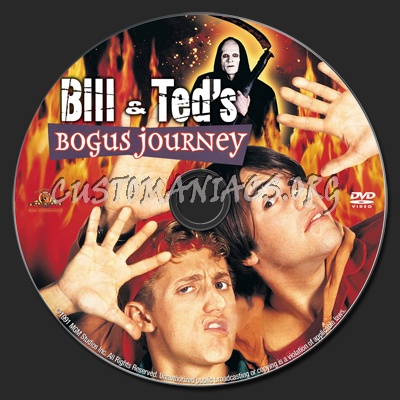 Bill and Ted's Bogus Journey dvd label