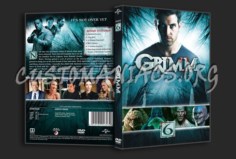 Grimm Season 6 dvd cover