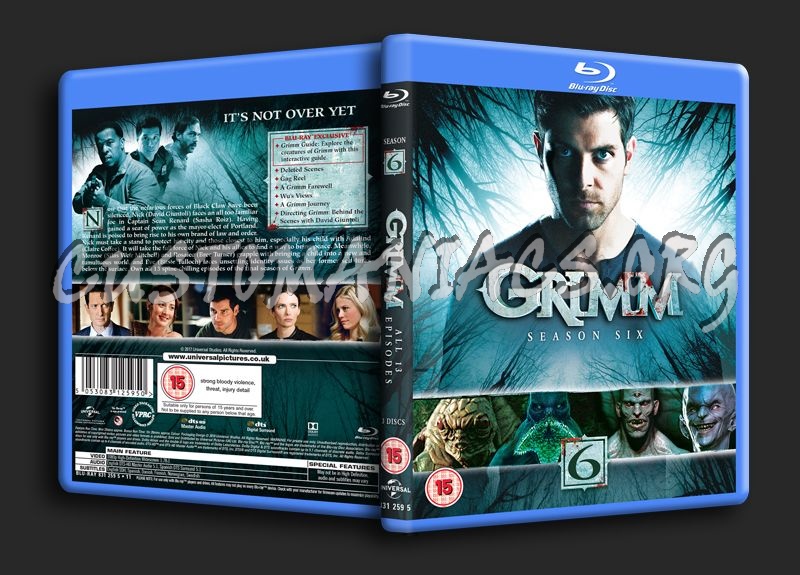 Grimm Season 6 blu-ray cover