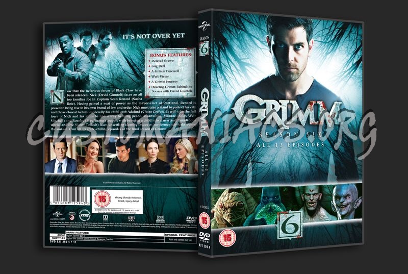 Grimm Season 6 dvd cover