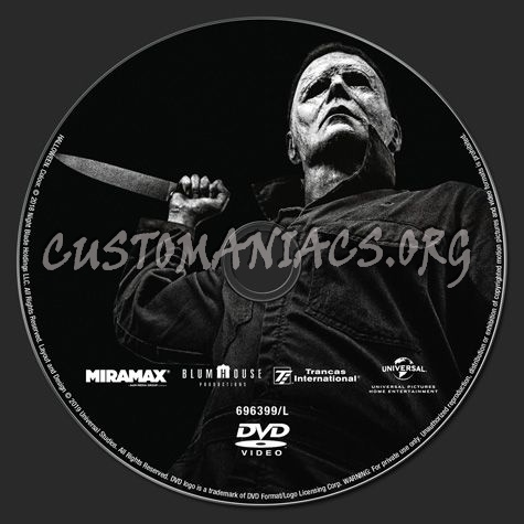 Halloween dvd label