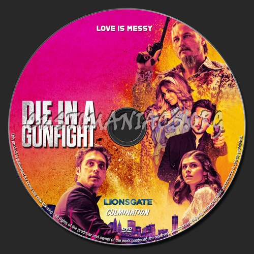 Die In A Gunfight dvd label