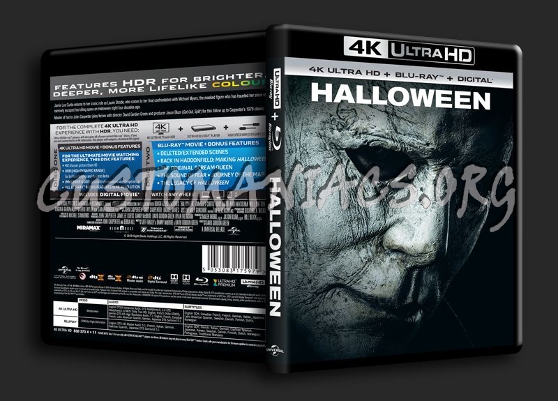 Halloween 4K blu-ray cover