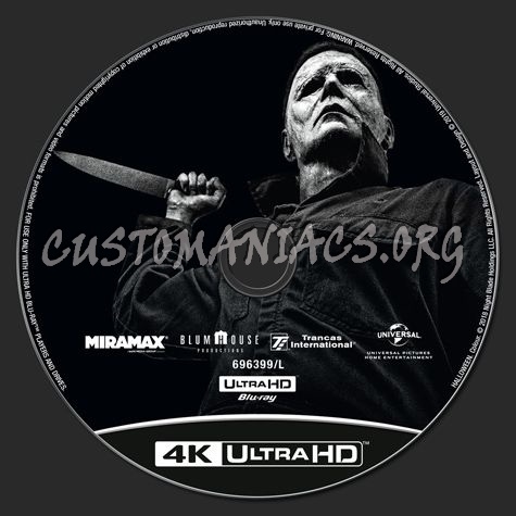 Halloween 4K blu-ray label