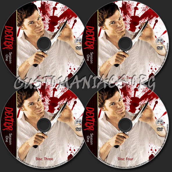 Dexter Season One dvd label