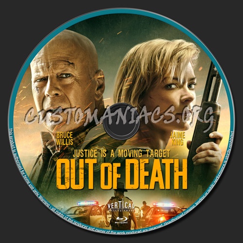 Out Of Death blu-ray label