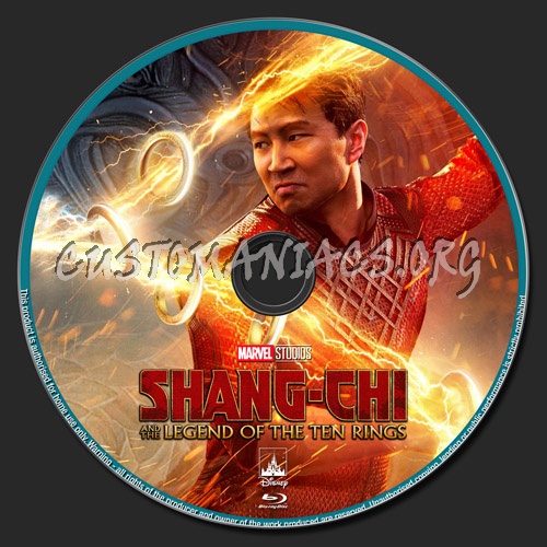 Shang-Chi And The Legend Of The Ten Rings blu-ray label