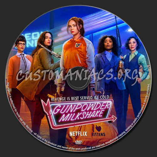 Gunpowder Milkshake dvd label