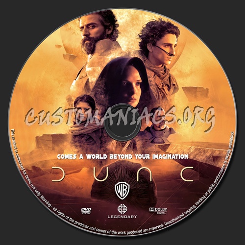 Dune (2021) dvd label