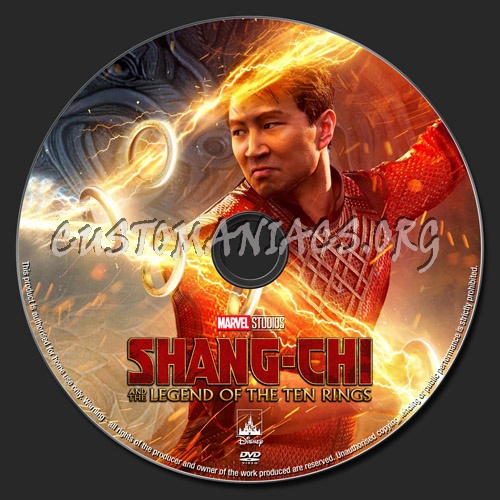 Shang-Chi And The Legend Of The Ten Rings dvd label