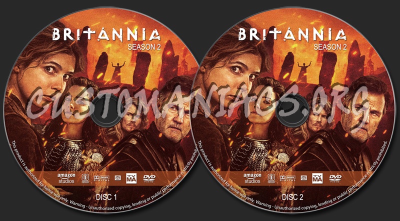 Britannia - Season 2 dvd label