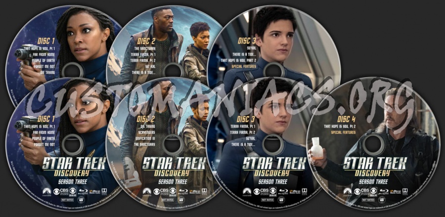 Star Trek Discovery - Season 3 blu-ray label