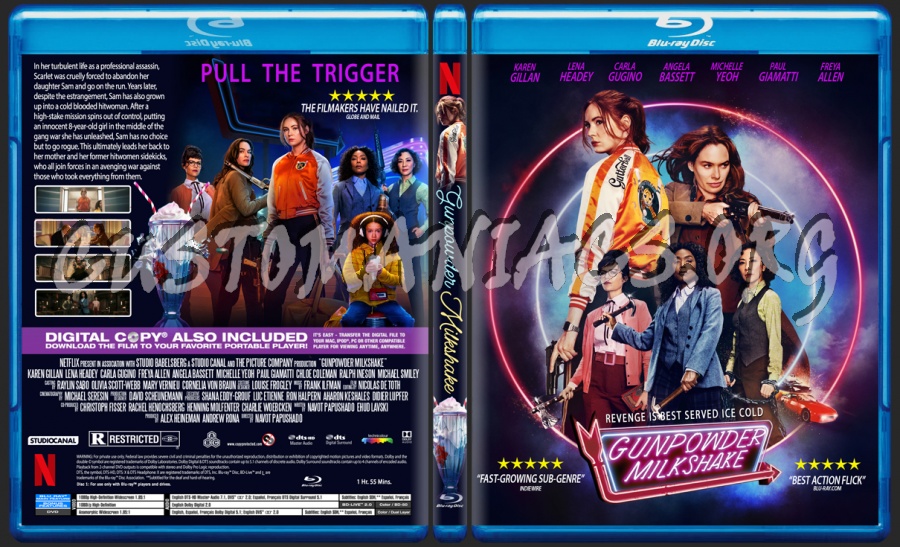 Gunpowder Milkshake blu-ray cover