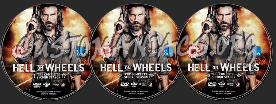 Hell on Wheels Season 2 dvd label