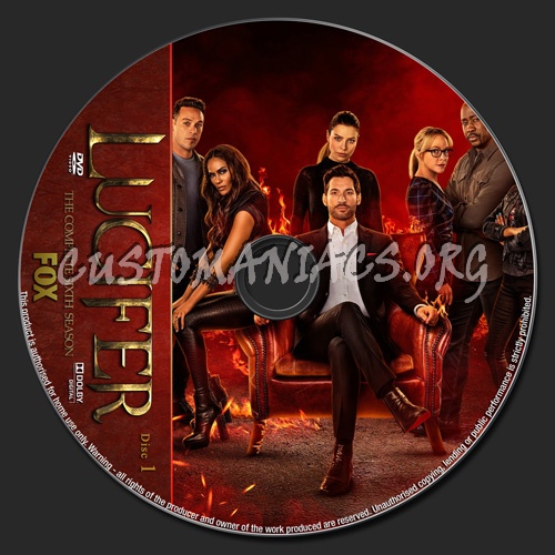 Lucifer Season 6 dvd label