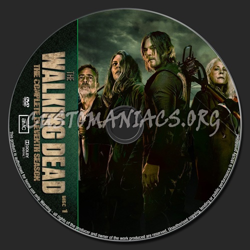 The Walking Dead Season 11 dvd label