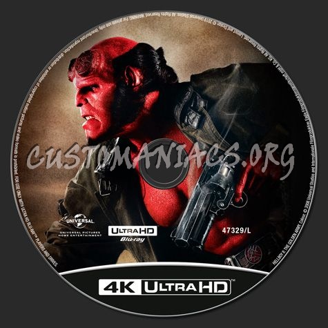 Hellboy 2 The Golden Army 4K blu-ray label