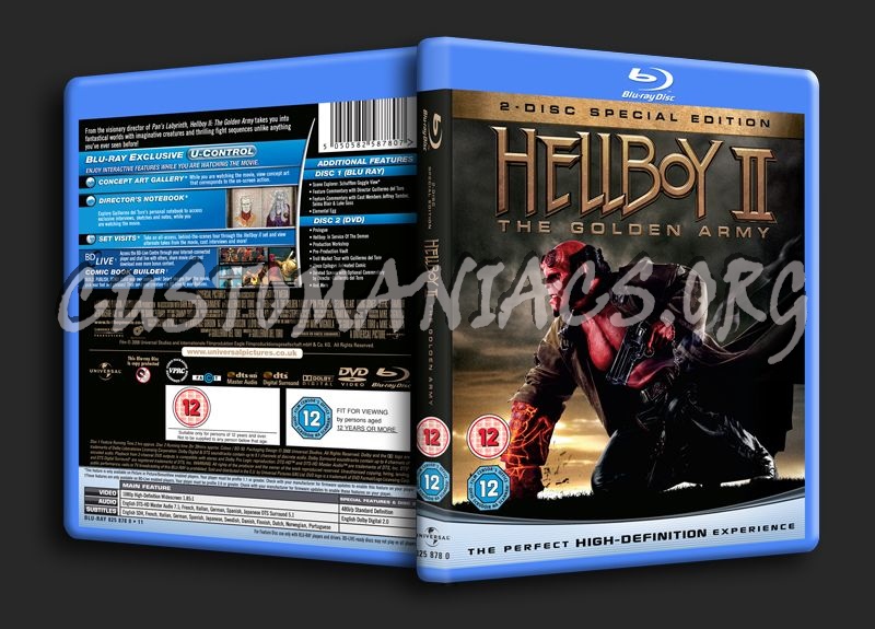 Hellboy The Golden Army blu-ray cover