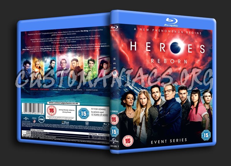 Heroes Reborn blu-ray cover