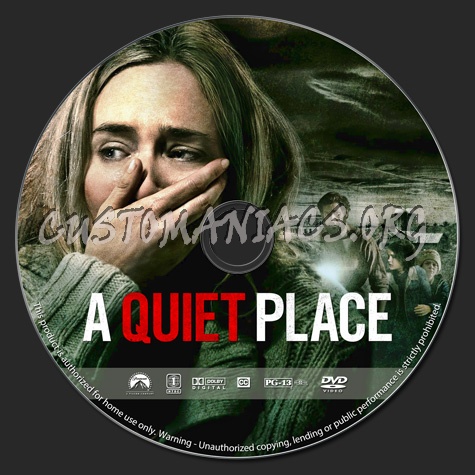 A Quiet Place dvd label