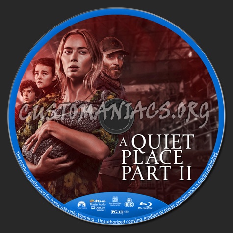 A Quiet Place Part II blu-ray label