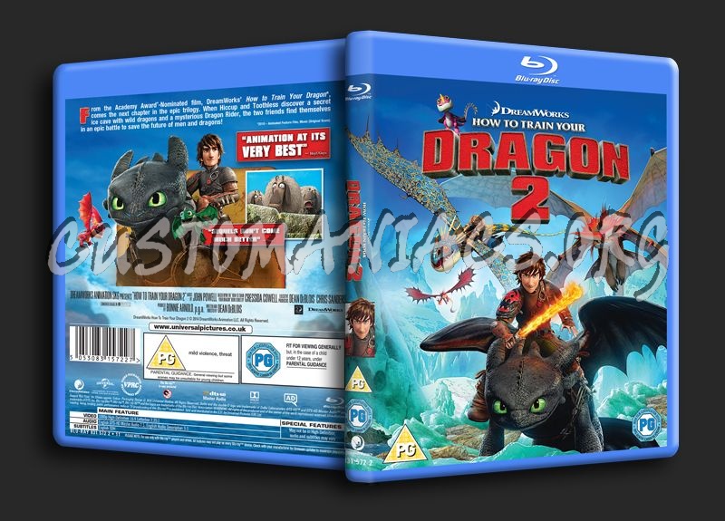 How to Train your Dragon 2 blu-ray cover