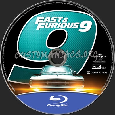F9: The Fast Saga (2021) blu-ray label