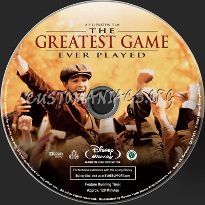 The Greatest Game Ever Played (2005) blu-ray label